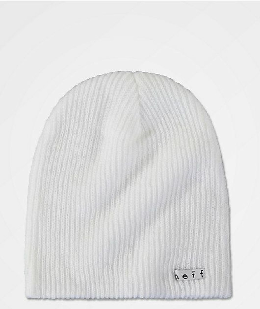 Beanies * | Neff Daily White Beanie Promotions