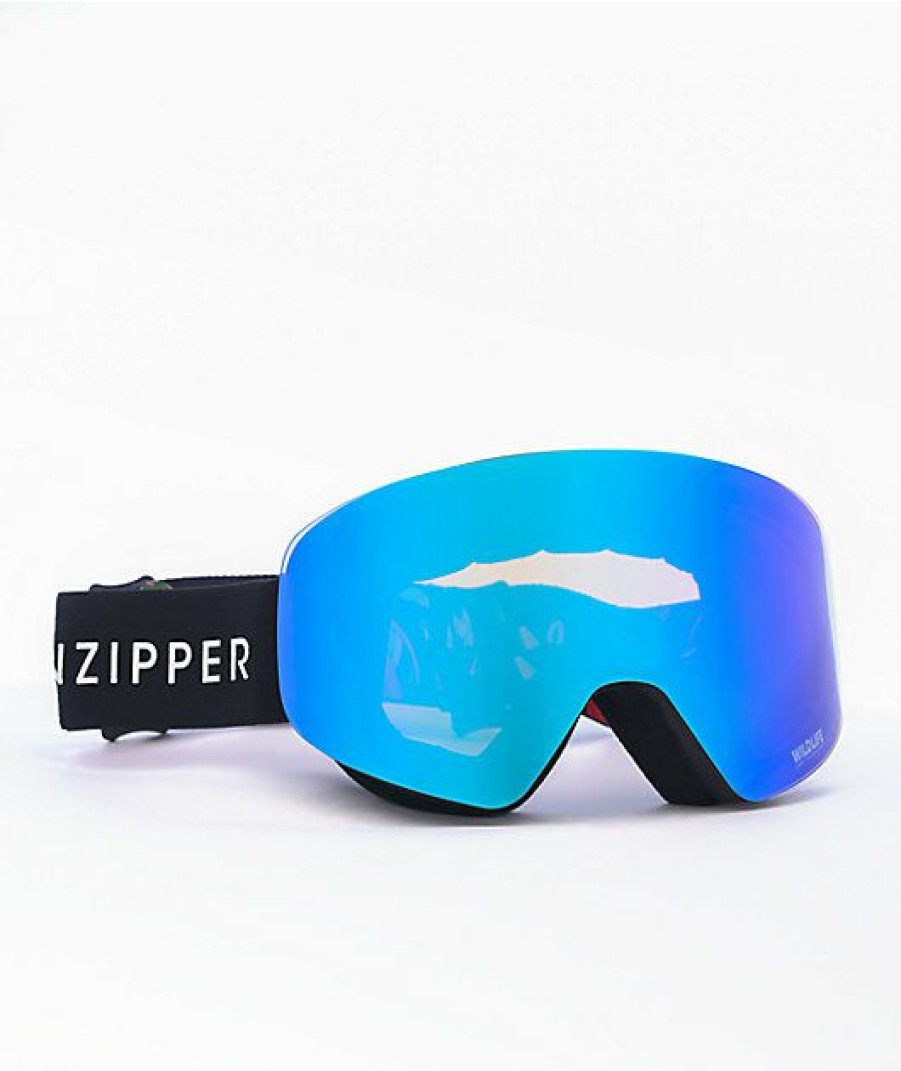 Snowboard * | Vonzipper Encore Black Steller Chrome Snowboard Goggles Limit Offer