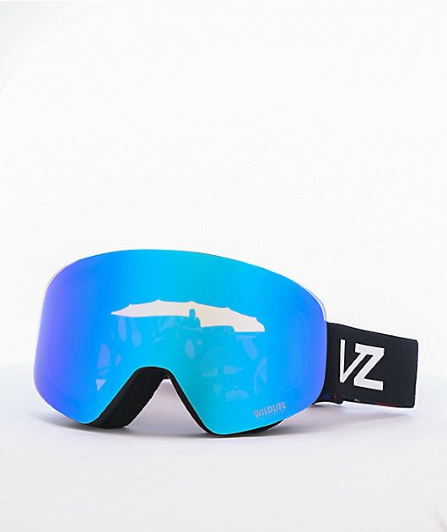 Snowboard * | Vonzipper Encore Black Steller Chrome Snowboard Goggles Limit Offer