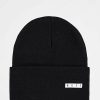 Beanies * | Neff Lawrence Black Fold Beanie Promotions