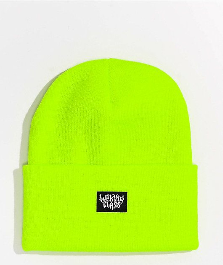 Beanies * | Lurking Class By Sketchy Tank Highlighter Yellow Beanie Promotions