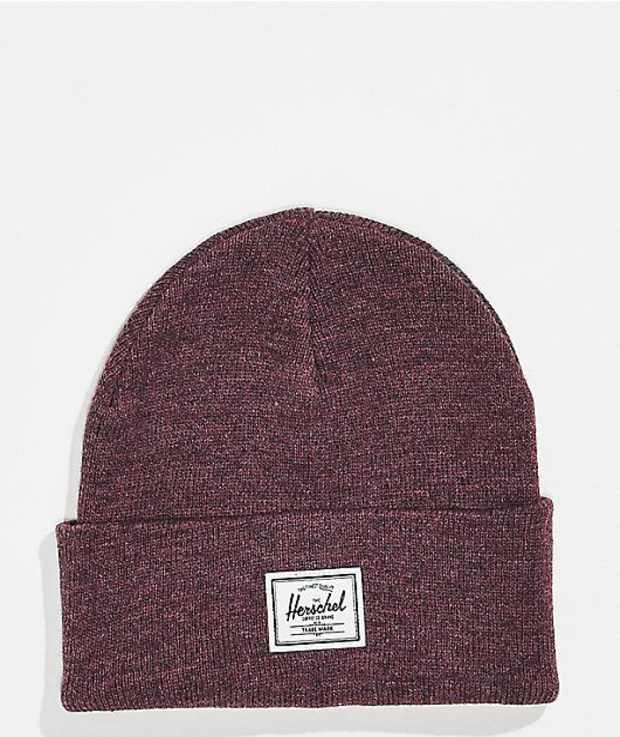 Beanies * | Herschel Supply Co. Elmer Fig Heather Beanie Promotions