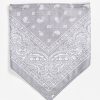 Accessories * | Empyre Paisley Grey Fleece Bandana Promotions