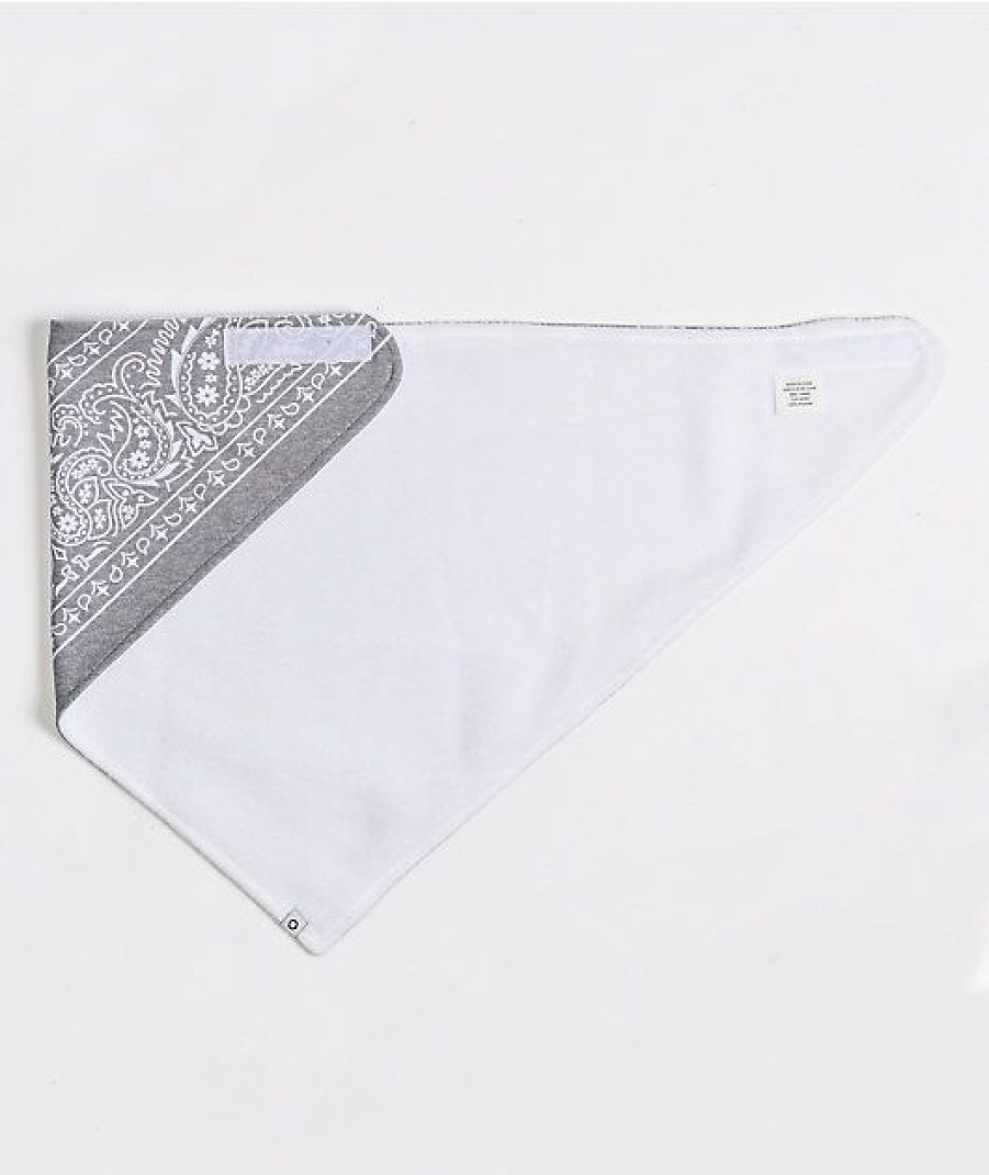 Accessories * | Empyre Paisley Grey Fleece Bandana Promotions