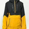 Clothing * | Volcom Brighton Gold & Black 15K Anorak Snowboard Jacket Promotions