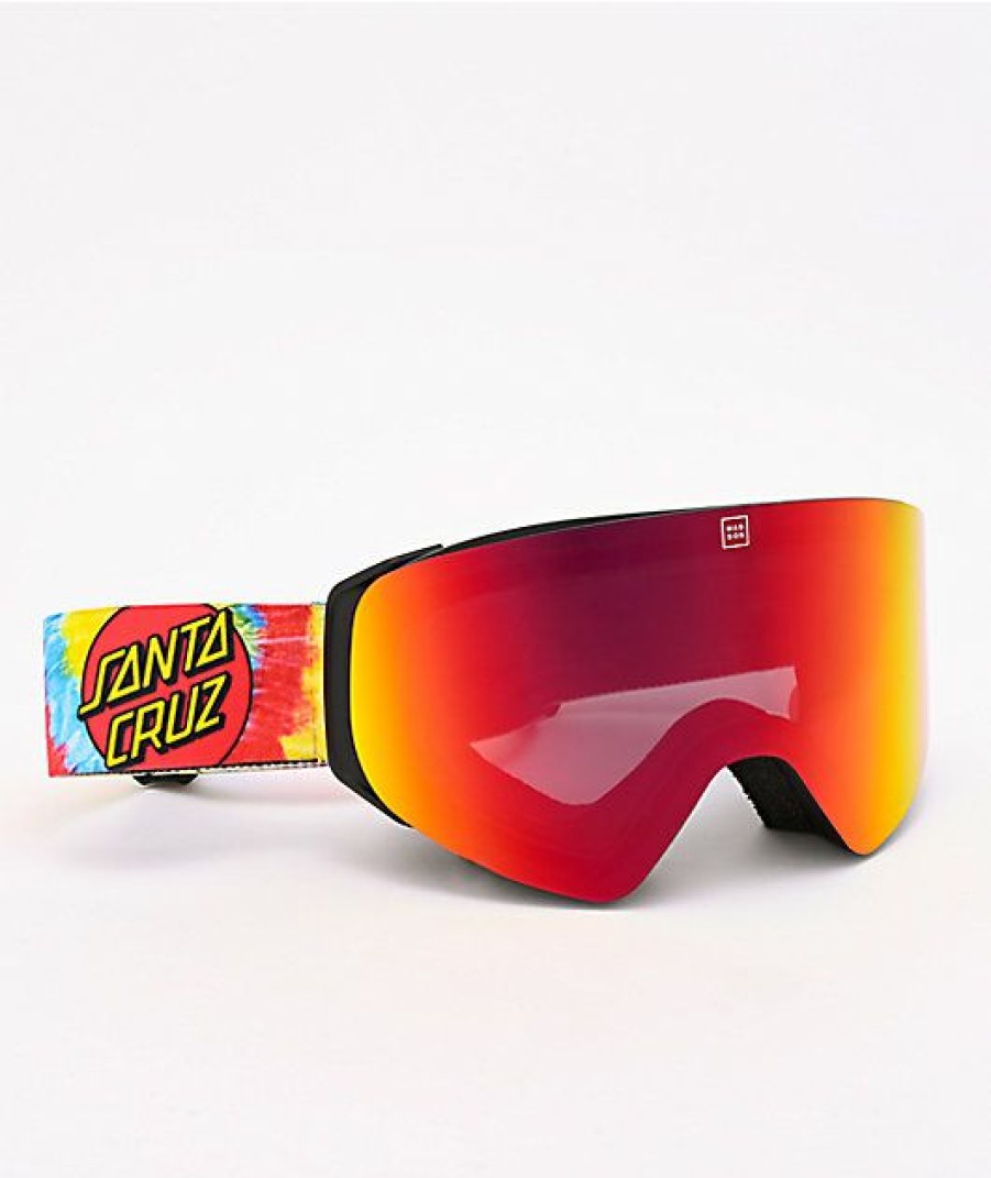 Snowboard * | Madson X Santa Cruz Cylindro Screaming Hand Tie Dye Snowboard Goggles Limit Offer