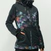 Snowboard * | Roxy Presence Black & Multi 10K Snowboard Jacket Limit Offer