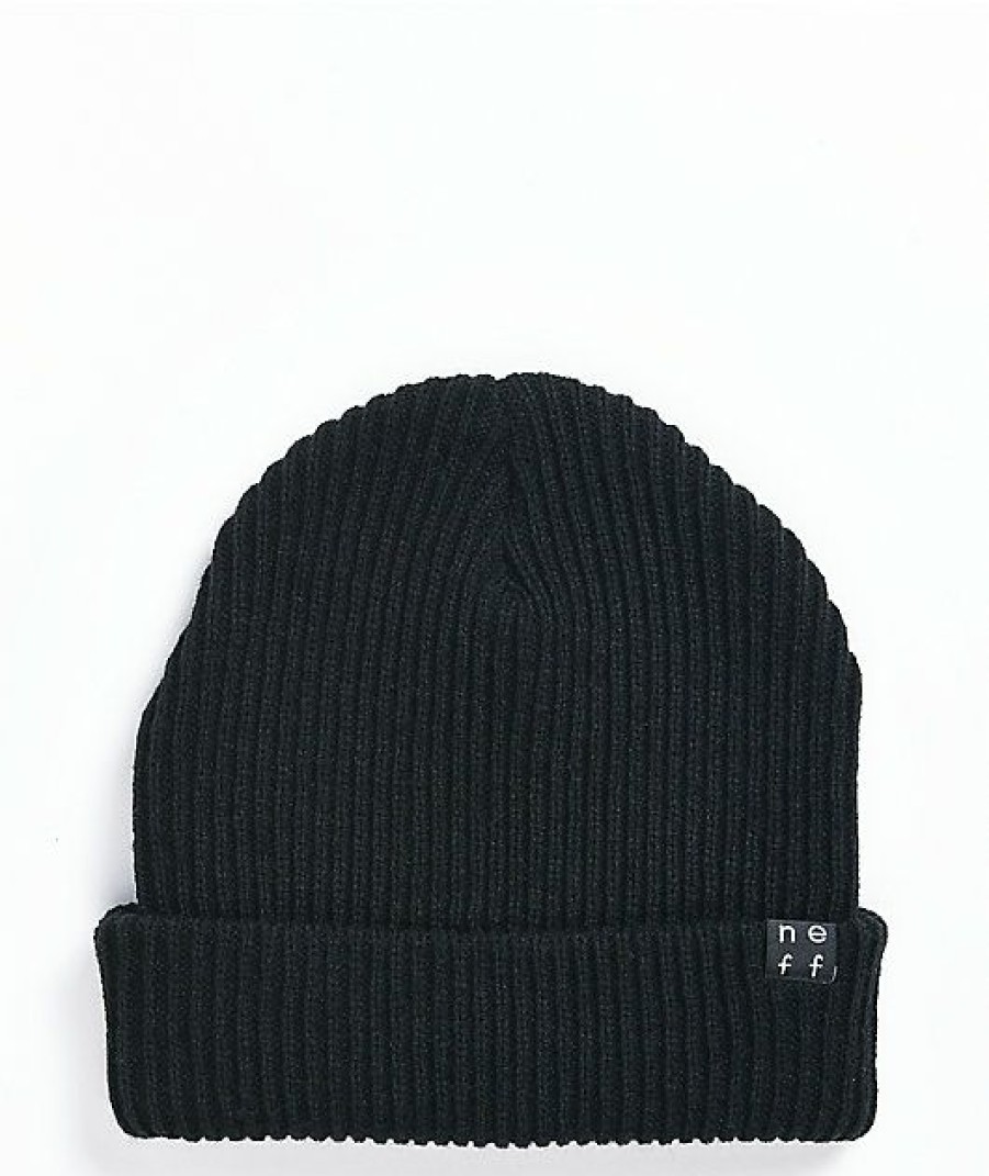 Beanies * | Neff Serge Black Beanie Promotions