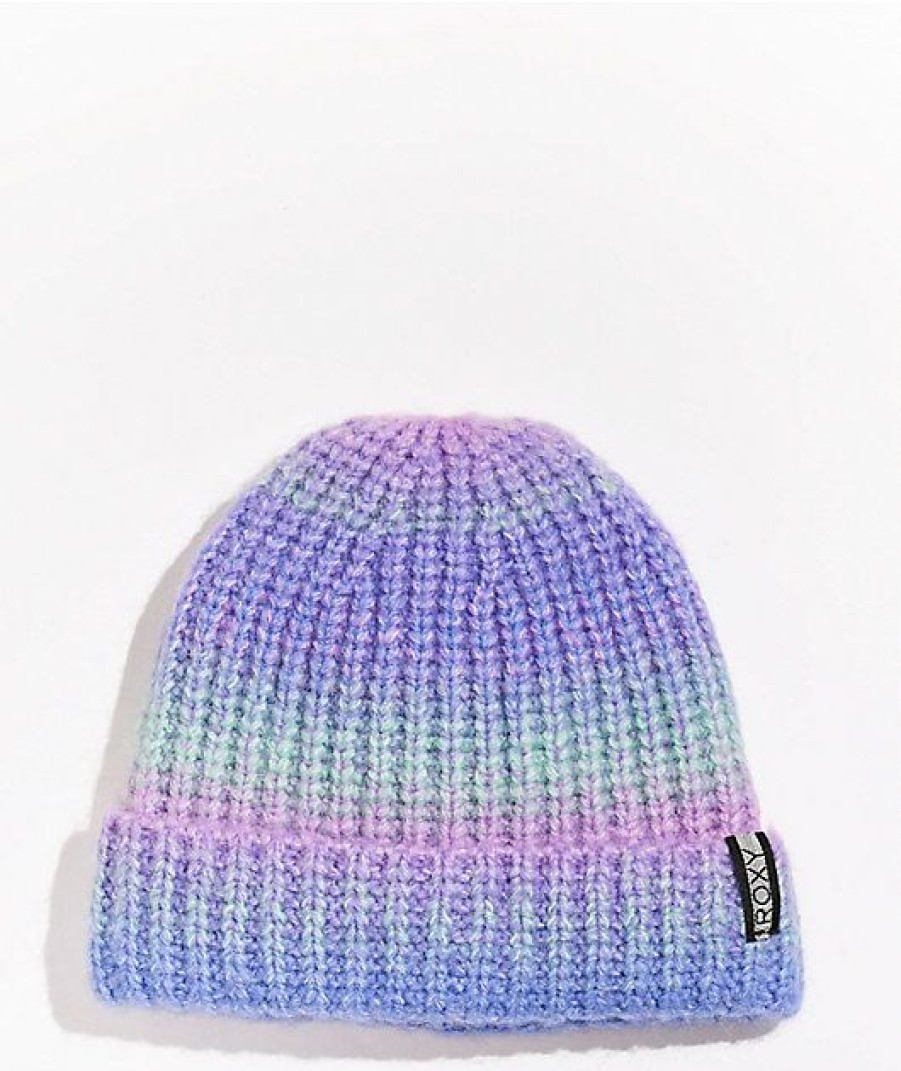 Beanies * | Roxy Aria Blue Ombre Beanie Promotions