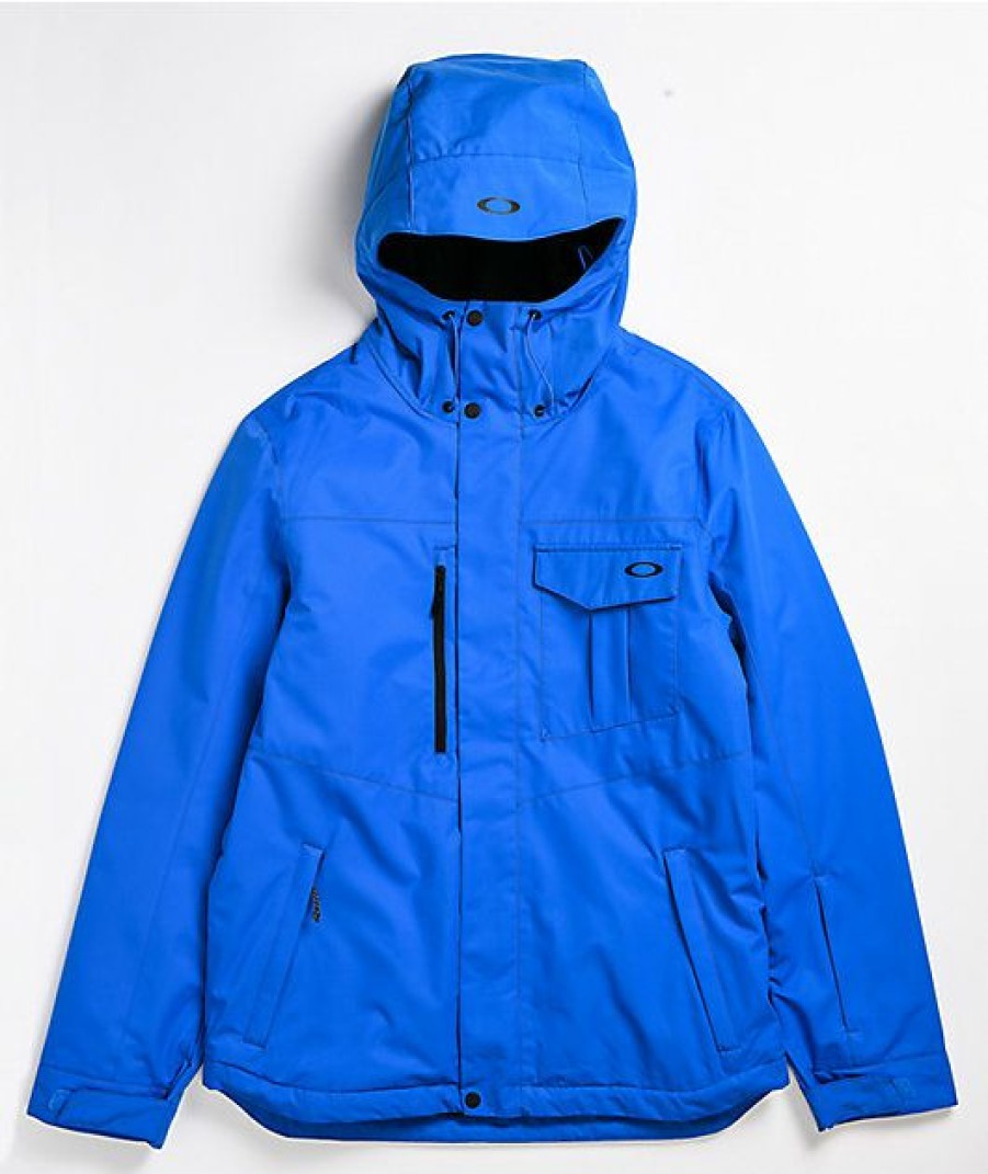 Snowboard * | Oakley Division 10Kblue Snowboard Jacket Limit Offer