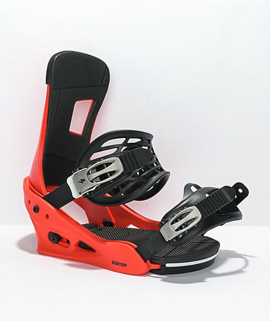 Snowboard * | Burton Freestyle Red Snowboard Bindings 2022 Limit Offer