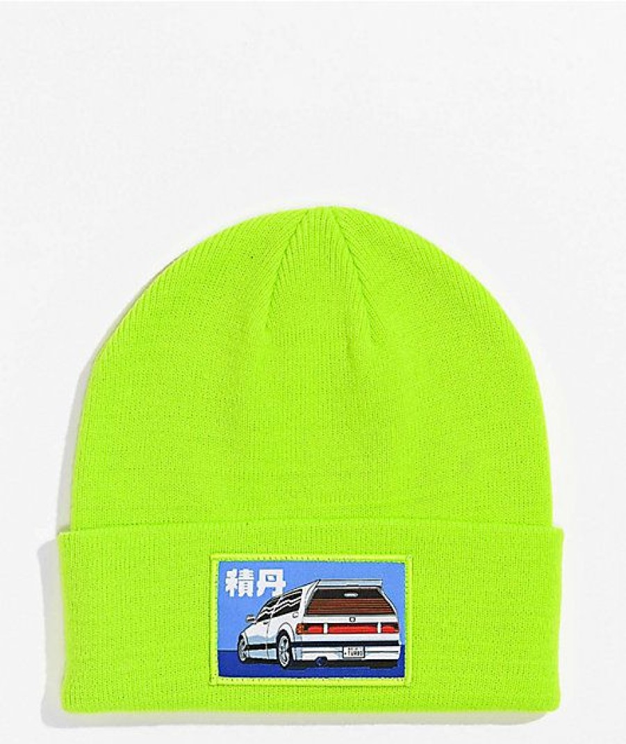 Beanies * | Know Bad Daze Shakotan Highlighter Green Beanie Promotions