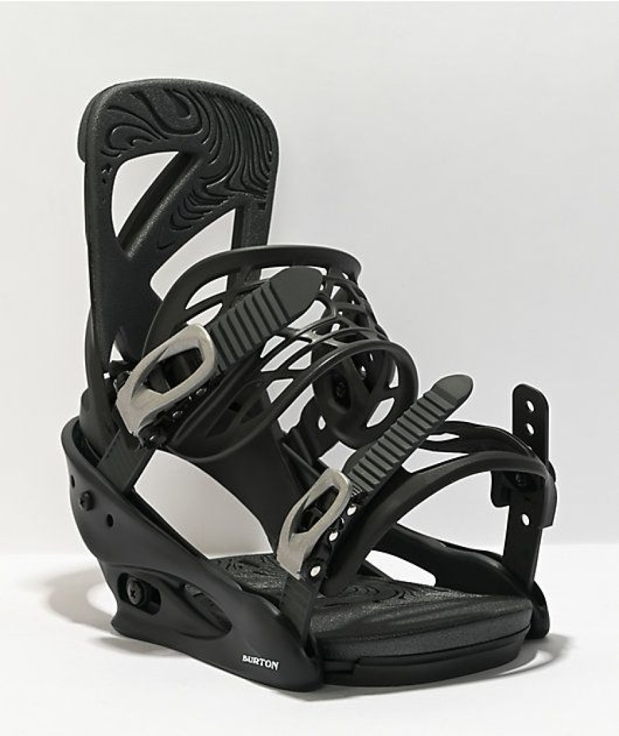 Snowboard * | Burton Scribe Black Women'S Snowboard Bindings 2022 Limit Offer