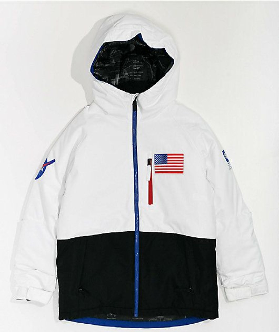 Clothing * | 686 Kids' Nasa White 10K Snowboard Jacket Promotions