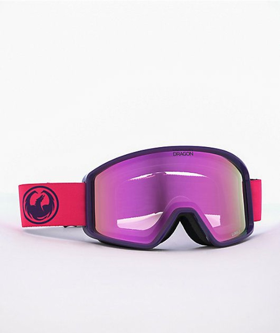 Snowboard * | Dragon Dxt Otg Lumalens Fade Pink Lite Snowboard Goggles Limit Offer