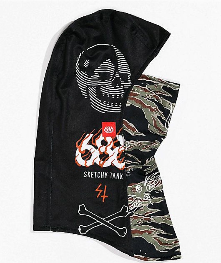 Snowboard * | 686 X Sketchy Tank Deluxe Hinged Balaclava Limit Offer