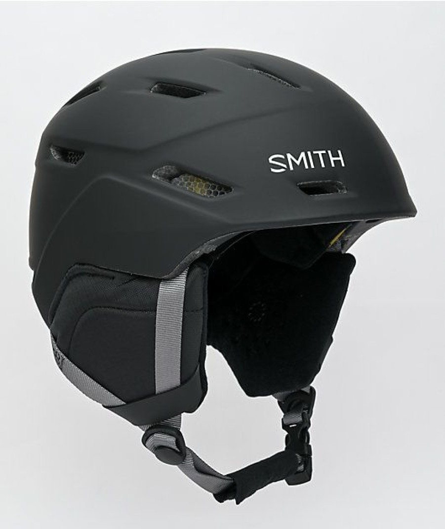 Snowboard * | Smith Mission Black Snowboard Helmet Limit Offer