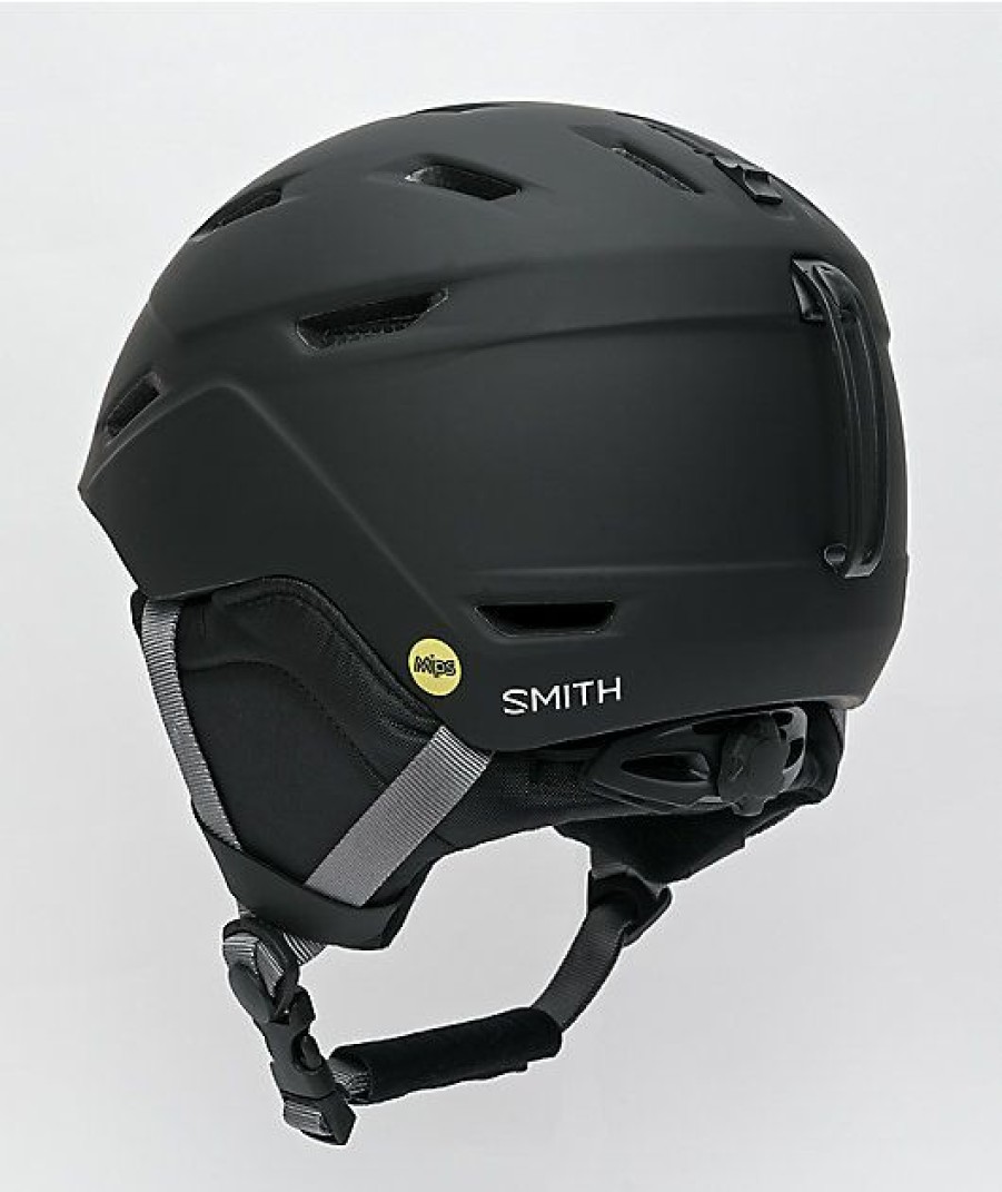 Snowboard * | Smith Mission Black Snowboard Helmet Limit Offer