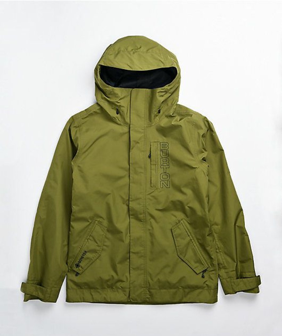 Clothing * | Burton Doppler Olive Gore-Tex Snowboard Jacket Promotions