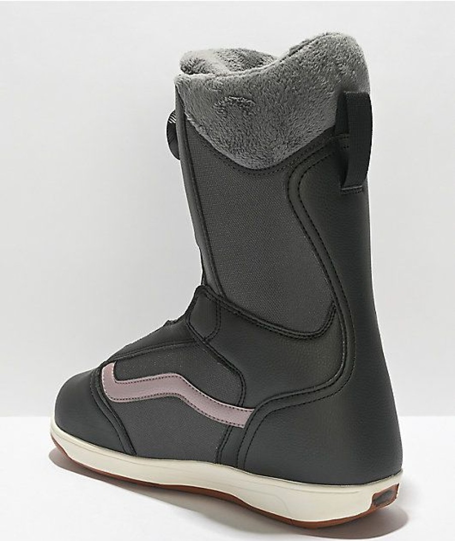 Snowboard * | Vans Encore Linerless Boa Gray & Black Women'S Snowboard Boots 2022 Limit Offer