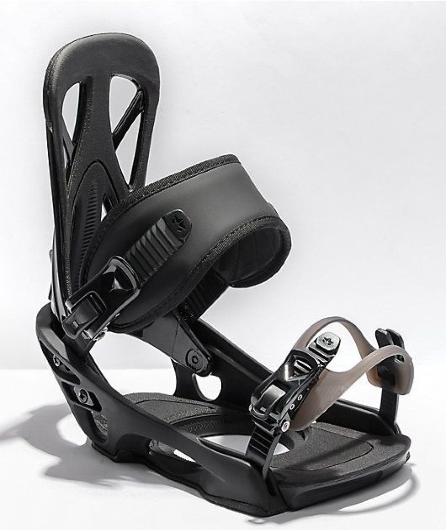 Snowboard * | Rome United Black Snowboard Bindings 2022 Limit Offer