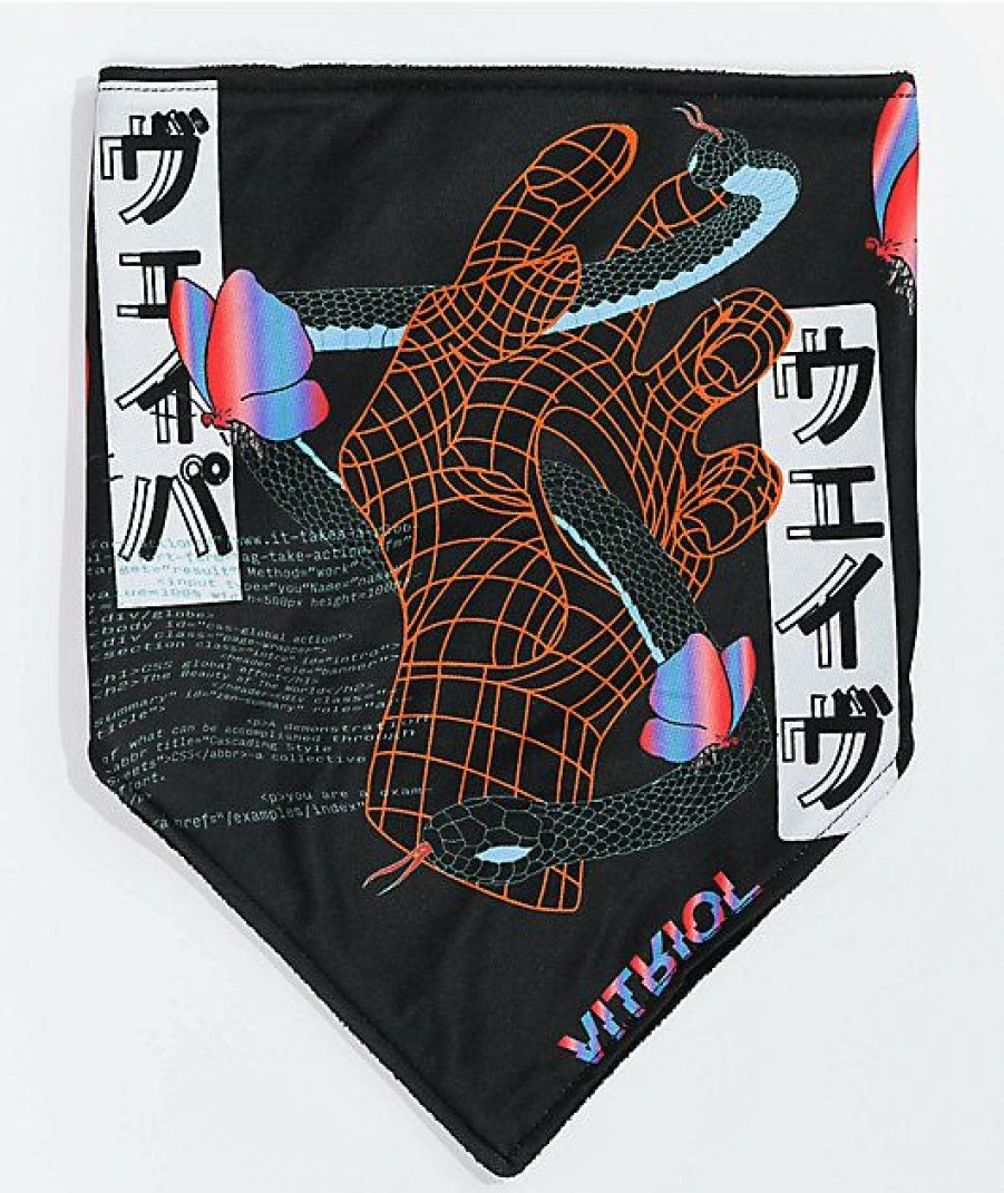 Snowboard * | Vitriol Malfunction Black Snow Bandana Limit Offer