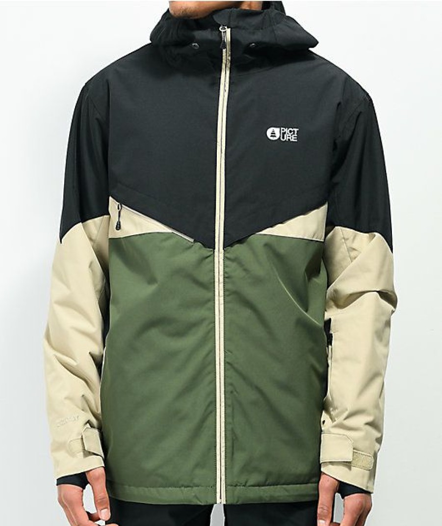 Clothing * | Picture Organic Styler Green 10K Snowboard Jacket Promotions