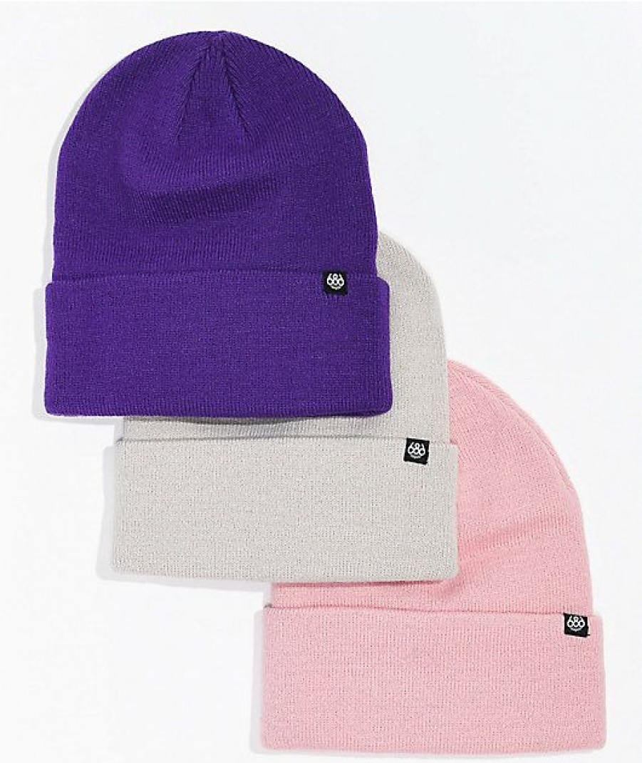 Beanies * | 686 Men'S Standard Pastel 3 Pack Beanies Promotions