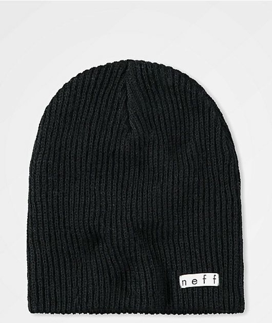 Beanies * | Neff Daily Black Beanie Promotions