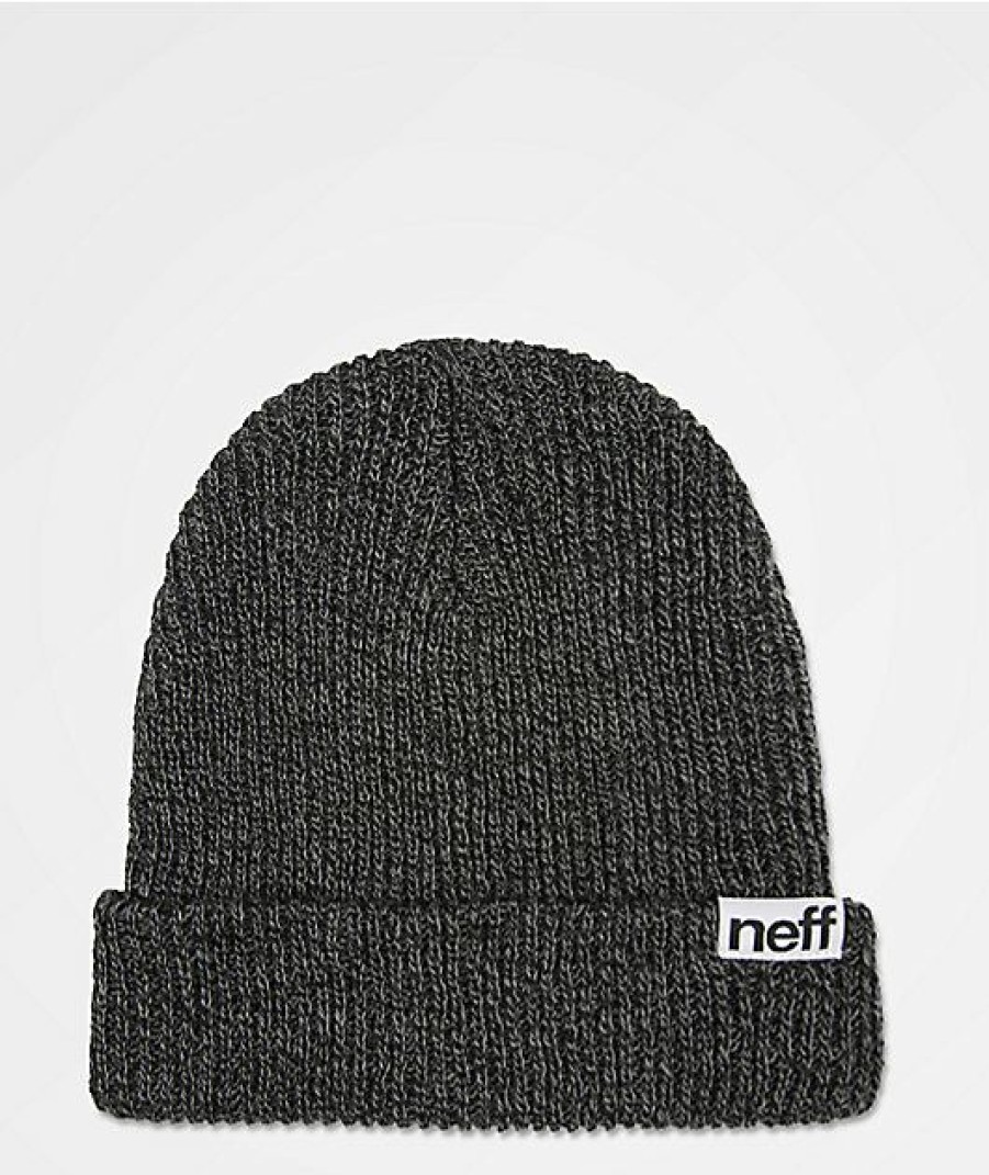 Beanies * | Neff Fold Charcoal Grey Beanie Promotions