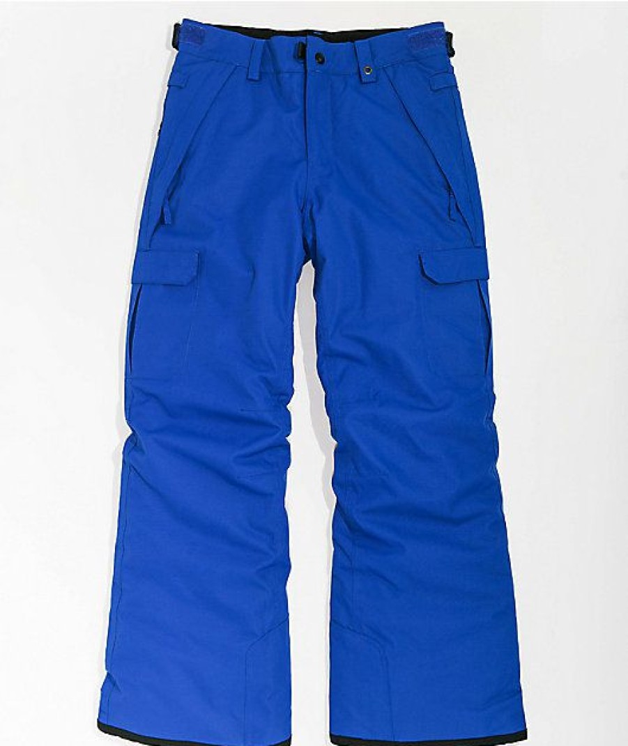 Clothing * | 686 Infinity Cargo Blue Kids 10K Snowboard Pants Promotions