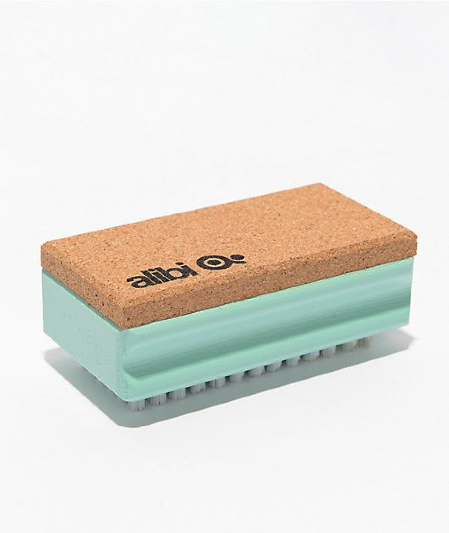 Snowboard * | Alibi Teal & Cork Nylon Waxing Brush Limit Offer