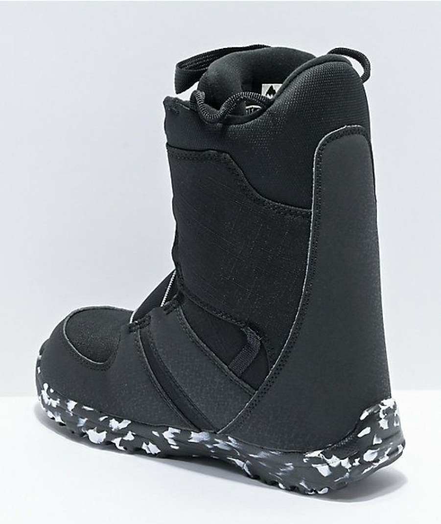 Snowboard * | Burton Grom Boa Black Snowboard Boots Kid'S 2021 Limit Offer