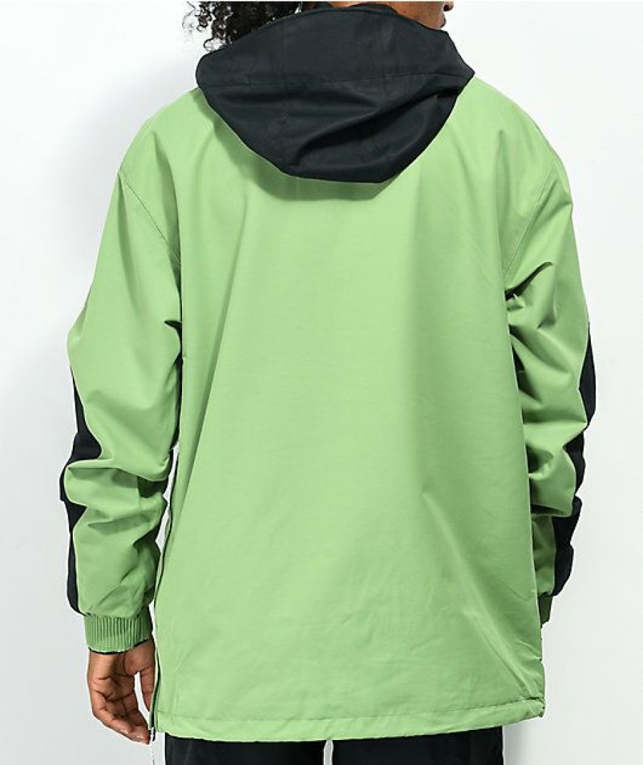 Clothing * | Volcom Longo Green 10K Anorak Snowboard Jacket Promotions