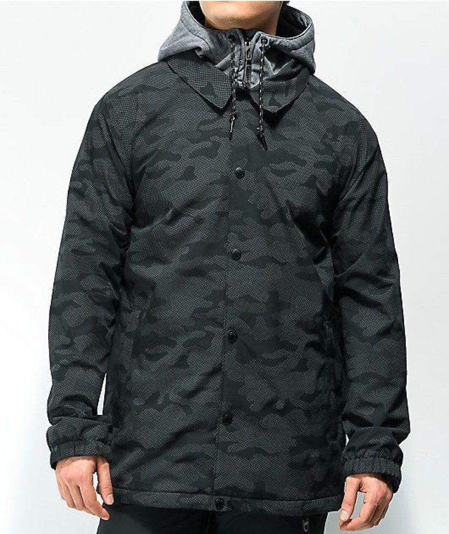 Clothing * | Empyre Downpour Camo 10K Snowboard Jacket Promotions