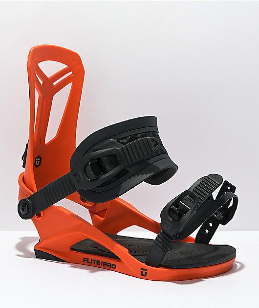 Snowboard * | Union Flite Pro Orange Snowboard Bindings 2022 Limit Offer