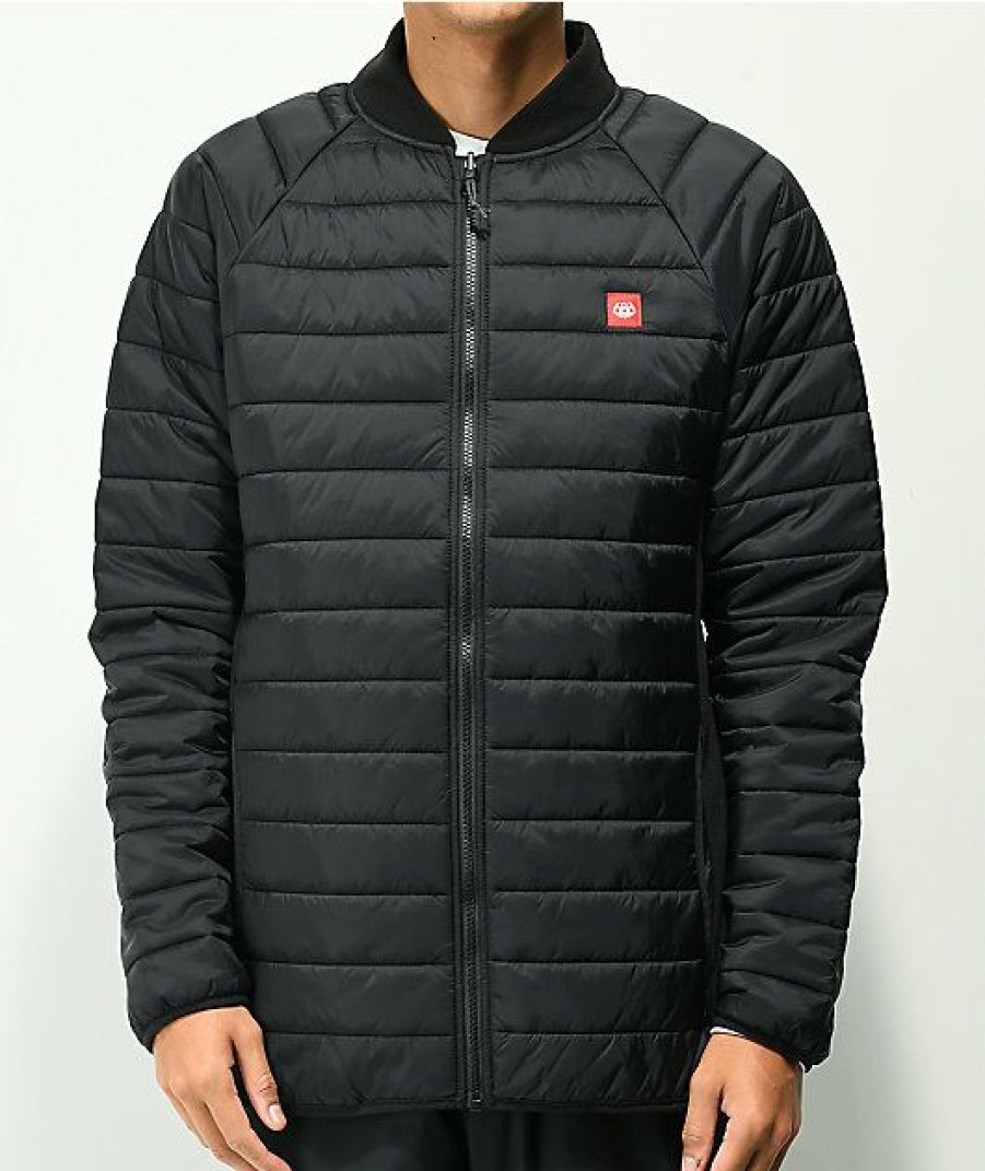 Clothing * | 686 Black Thermal Puffer Jacket Promotions