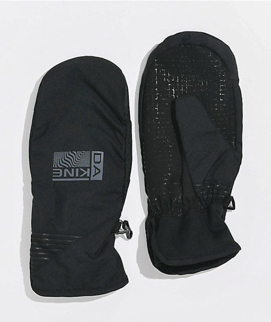 Snowboard * | Dakine Crossfire Black Snowboard Mitts Limit Offer