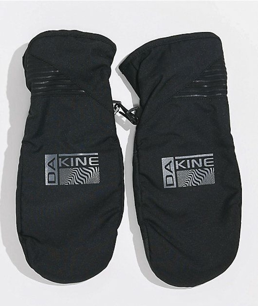 Snowboard * | Dakine Crossfire Black Snowboard Mitts Limit Offer