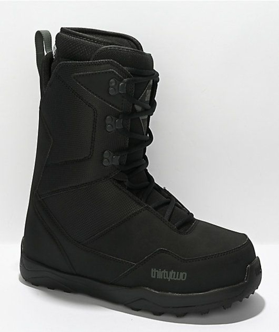 Snowboard * | Thirtytwo Shifty Lace Black Snowboard Boots 2022 Limit Offer