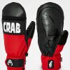 Snowboard * | Crab Grab Punch Red 15K Snowboard Mittens Limit Offer