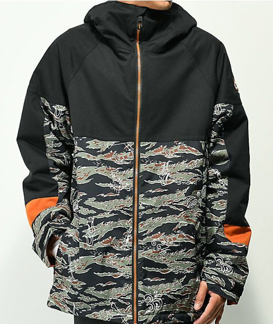 Clothing * | 686 X Sketchy Tank Camo 10K Snowboard Jacket Promotions