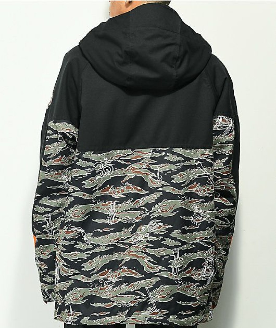 Clothing * | 686 X Sketchy Tank Camo 10K Snowboard Jacket Promotions