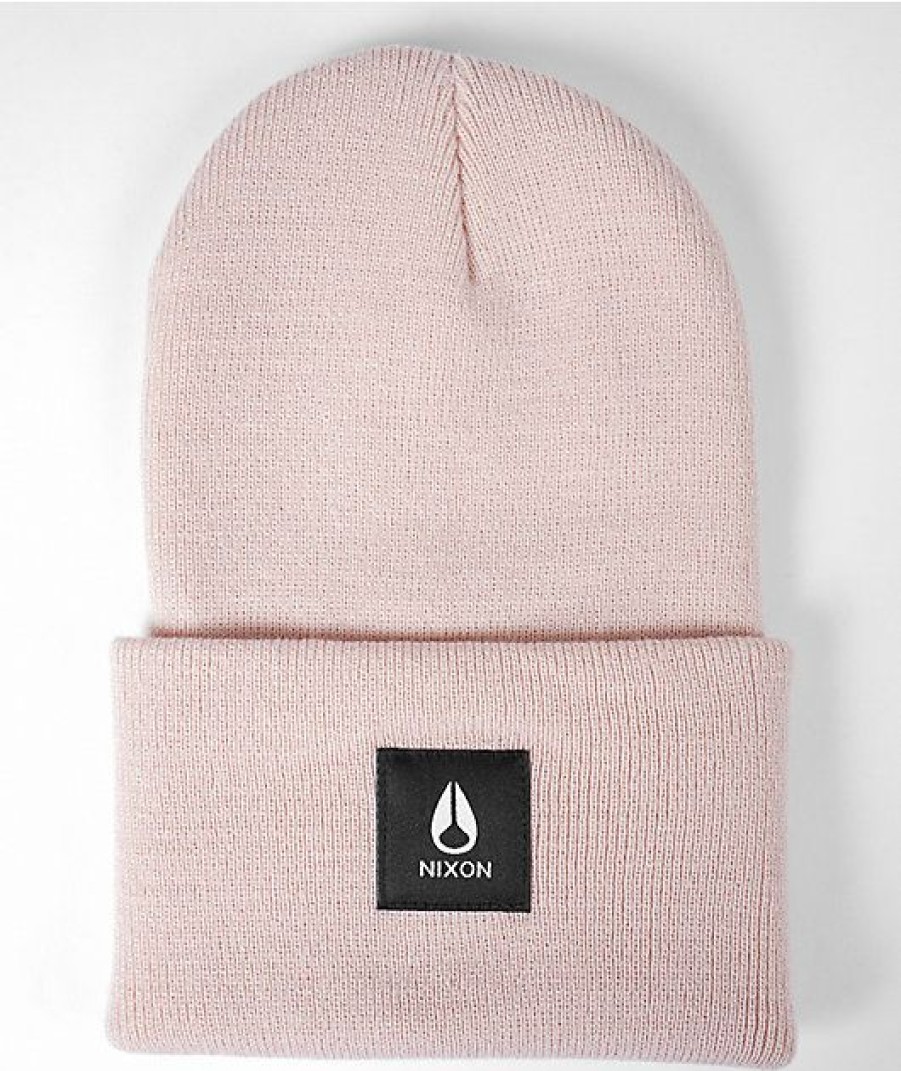 Beanies * | Nixon Hume Pink Beanie Promotions