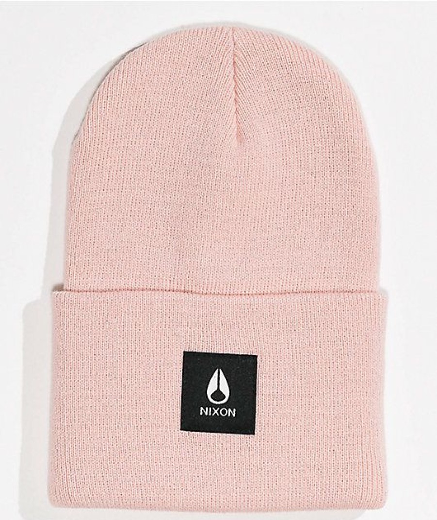 Beanies * | Nixon Hume Pink Beanie Promotions