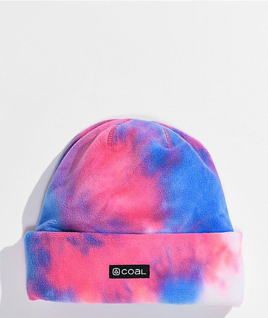 Beanies * | Coal The New Jack Pink Tie Dye Beanie Promotions