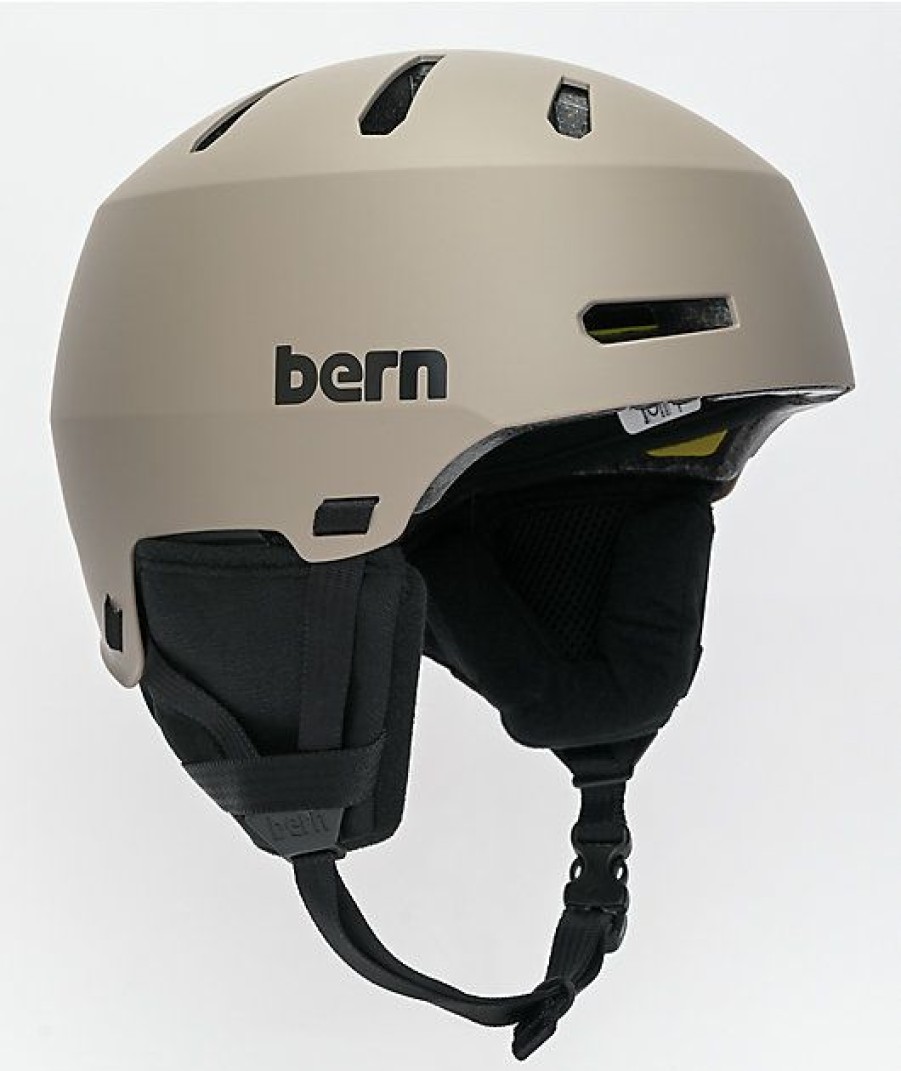 Snowboard * | Bern Macon 2.0 Mips Sand Snowboard Helmet Limit Offer