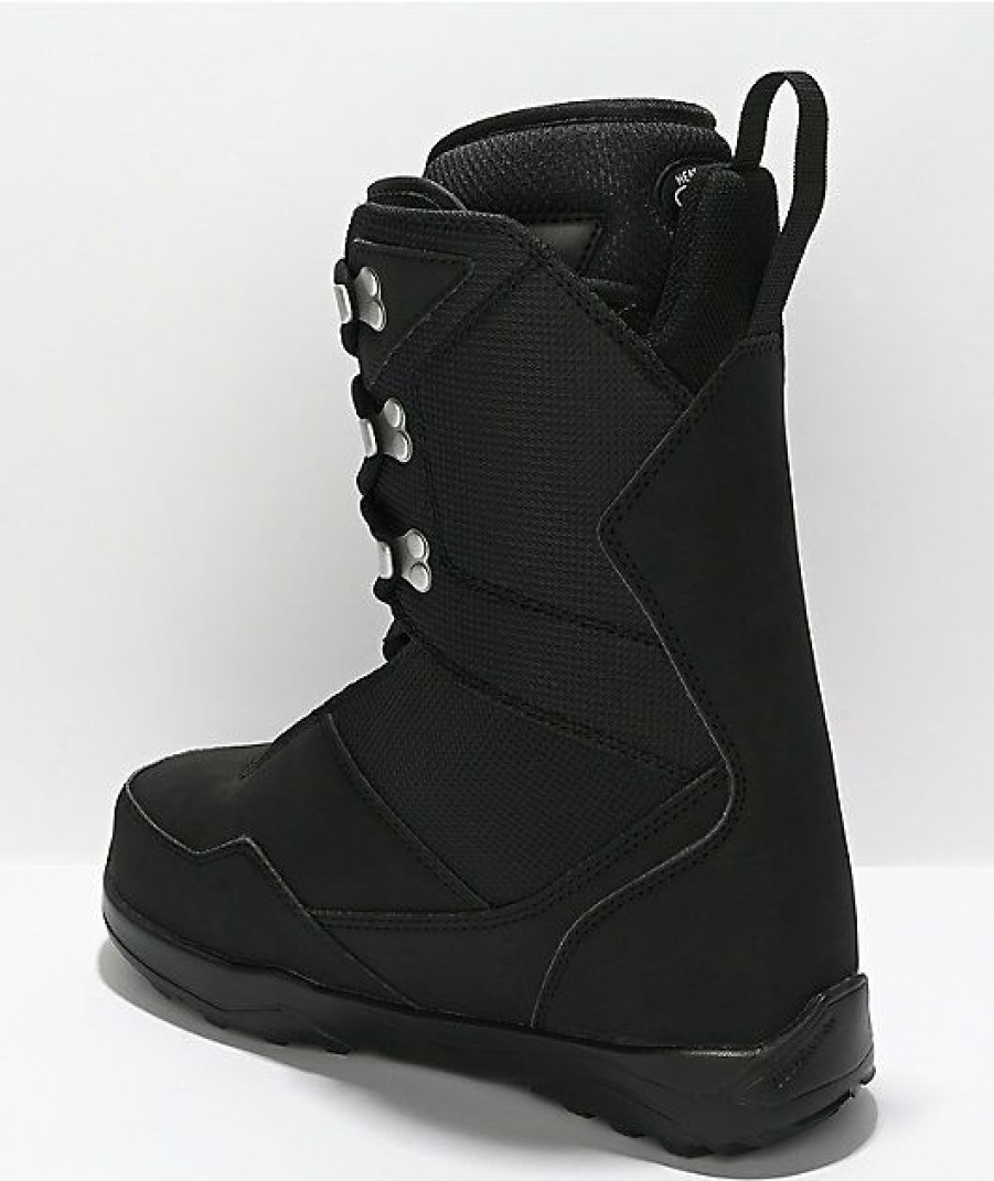 Snowboard * | Thirtytwo Shifty Lace Black & Silver Snowboard Boots 2022 Limit Offer