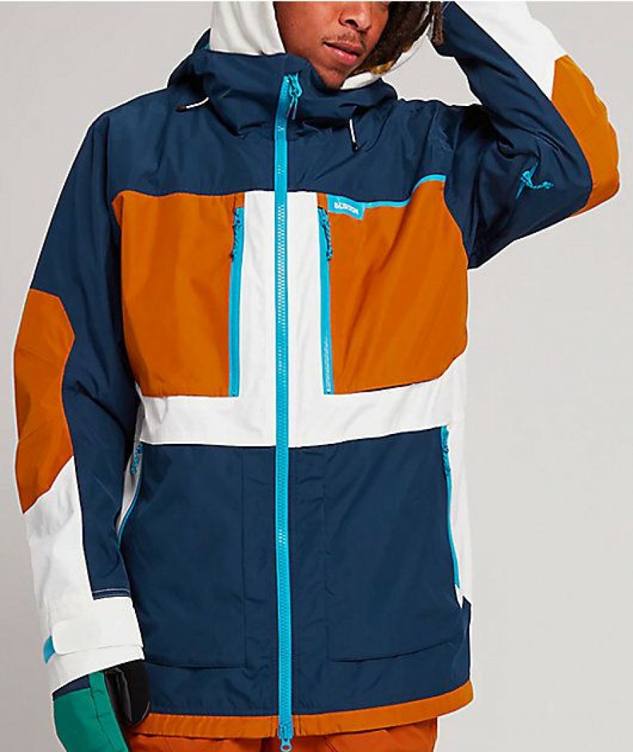 Clothing * | Burton Frostner Blue 10K Snowboard Jacket Promotions