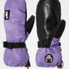 Snowboard * | Crab Grab Cinch Purple Snowboard Mittens Limit Offer